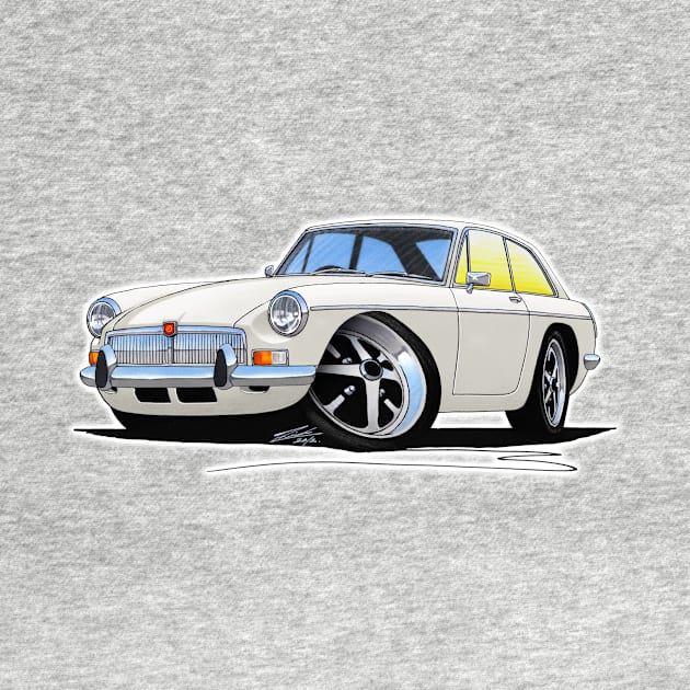 MGB GT White by y30man5